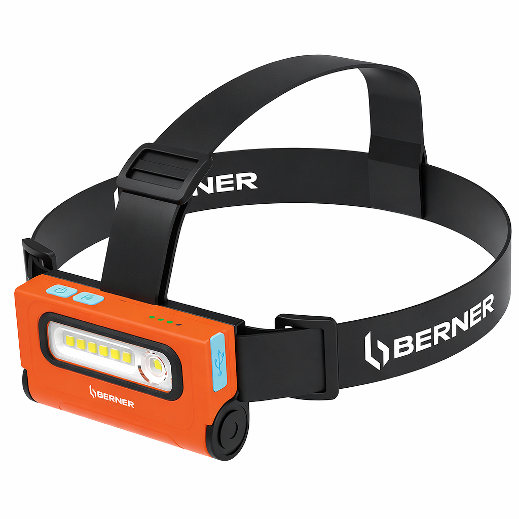 BERNER челна лампа 2в1 450 lm USB-C IP65 | Stivtrade